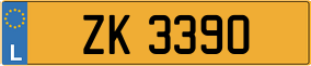 Trailer License Plate